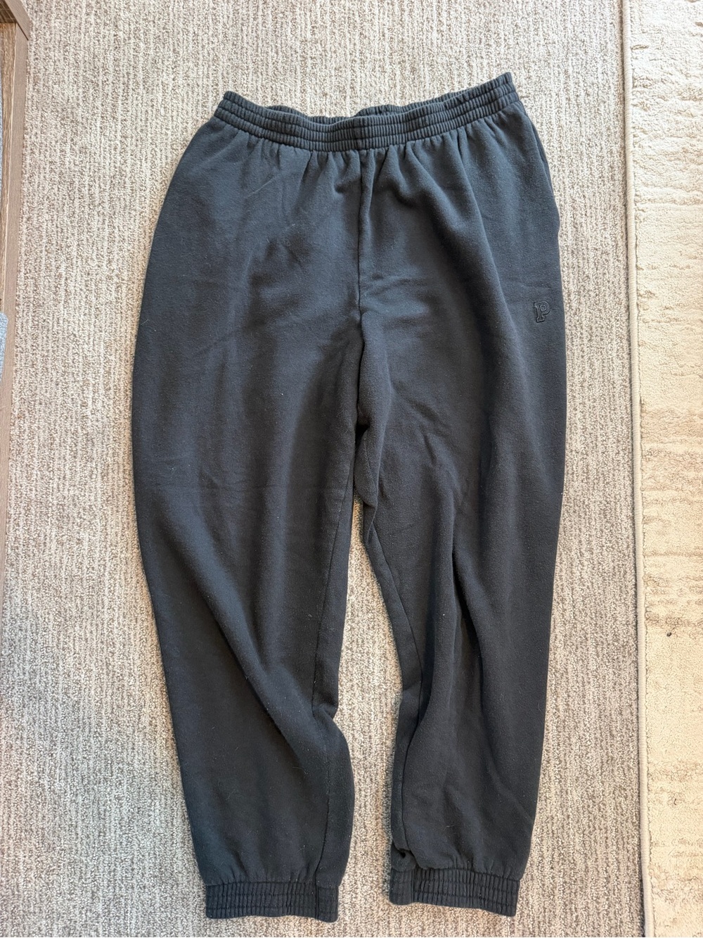 Victorias Secret Pink Black Sweatpants in Size XL